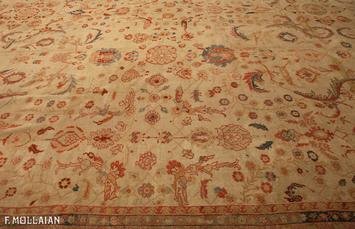 Tapis Persan Antique Mahal Ziegler n°:97068721